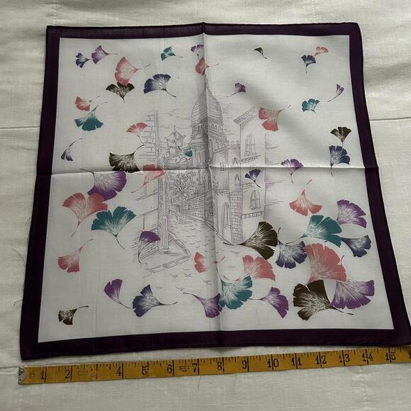 Ginko leaf printed bandana 0308 - Picture 4 of 4